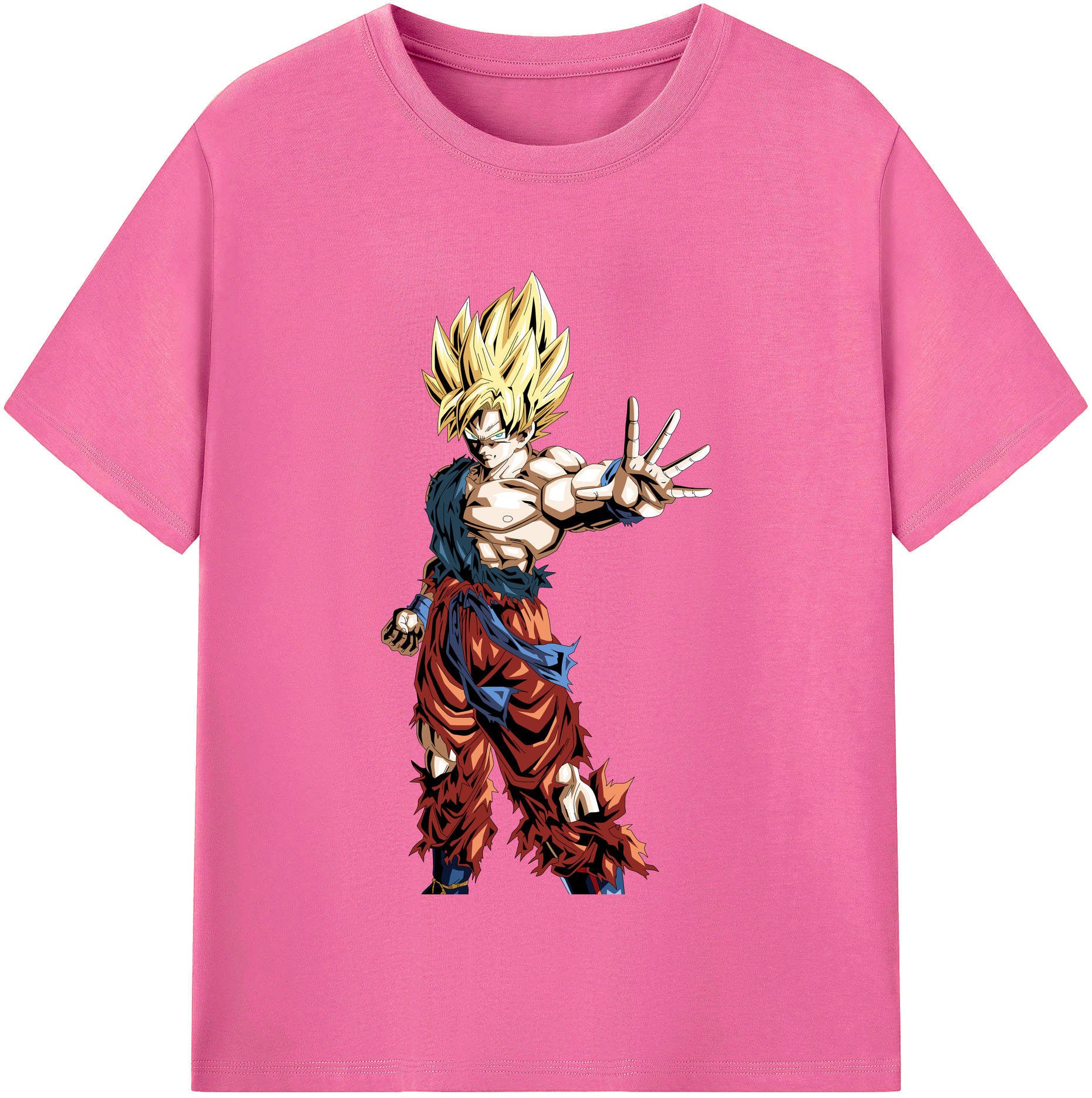 （画像用） ドラゴンボール 孫悟空（そん ごくう）Son Goku カカロット DRAGON BALL Kakarotto レディースカジュアルプリントTシャツ（綿100％）
